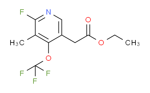 Ethyl 2-fluoro-3-methyl-4-(trifluoromethoxy)pyridine-5-acetate