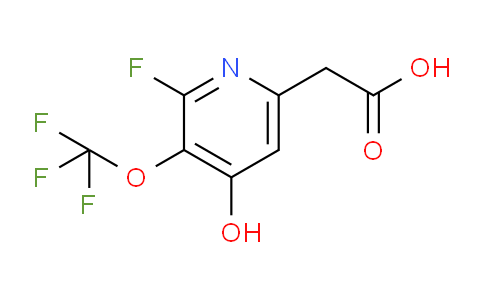 2-Fluoro-4-hydroxy-3-(trifluoromethoxy)pyridine-6-acetic acid