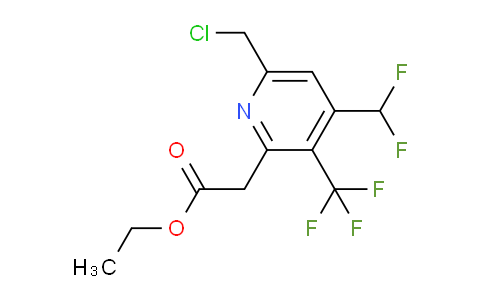AM17298 | 1361852-36-9 | Ethyl 6-(chloromethyl)-4-(difluoromethyl)-3-(trifluoromethyl)pyridine-2-acetate