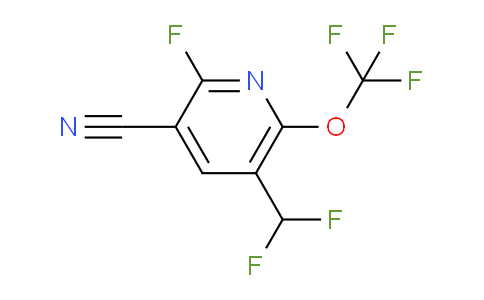 3-Cyano-5-(difluoromethyl)-2-fluoro-6-(trifluoromethoxy)pyridine