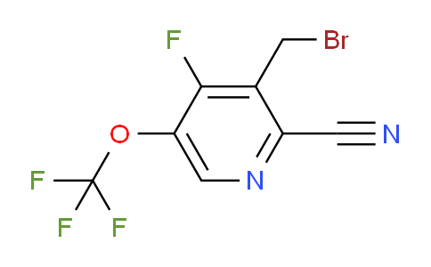 3-(Bromomethyl)-2-cyano-4-fluoro-5-(trifluoromethoxy)pyridine