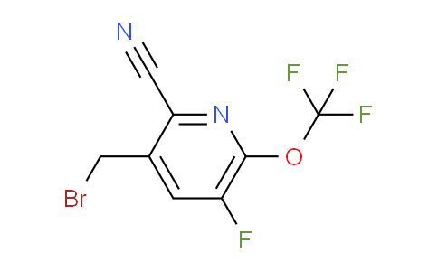 3-(Bromomethyl)-2-cyano-5-fluoro-6-(trifluoromethoxy)pyridine
