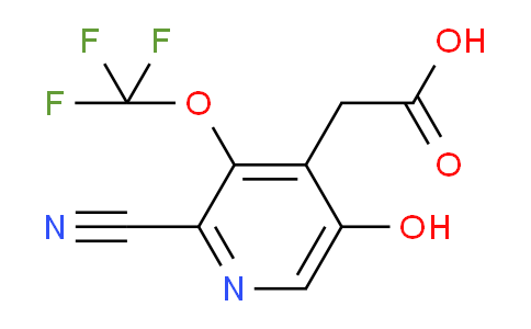 2-Cyano-5-hydroxy-3-(trifluoromethoxy)pyridine-4-acetic acid