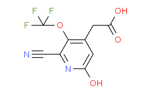 2-Cyano-6-hydroxy-3-(trifluoromethoxy)pyridine-4-acetic acid