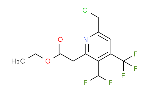 AM17304 | 1361694-94-1 | Ethyl 6-(chloromethyl)-3-(difluoromethyl)-4-(trifluoromethyl)pyridine-2-acetate