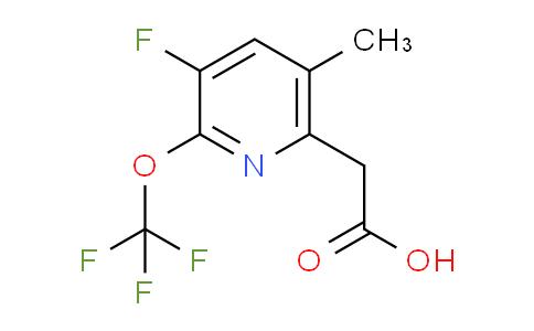 3-Fluoro-5-methyl-2-(trifluoromethoxy)pyridine-6-acetic acid