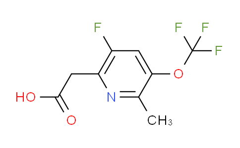 5-Fluoro-2-methyl-3-(trifluoromethoxy)pyridine-6-acetic acid