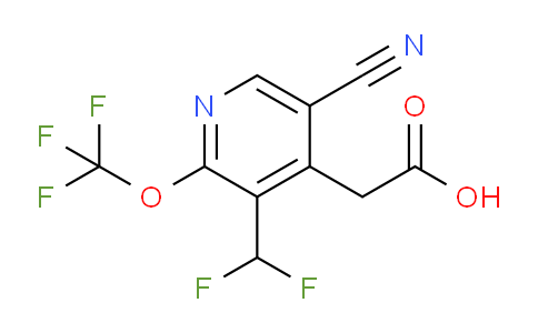 5-Cyano-3-(difluoromethyl)-2-(trifluoromethoxy)pyridine-4-acetic acid