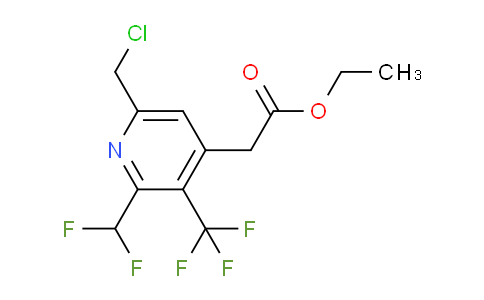 AM17312 | 1361852-44-9 | Ethyl 6-(chloromethyl)-2-(difluoromethyl)-3-(trifluoromethyl)pyridine-4-acetate
