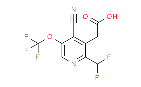 AM173121 | 1804809-72-0 | 4-Cyano-2-(difluoromethyl)-5-(trifluoromethoxy)pyridine-3-acetic acid