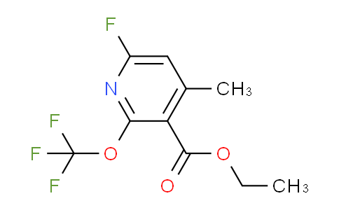 Ethyl 6-fluoro-4-methyl-2-(trifluoromethoxy)pyridine-3-carboxylate