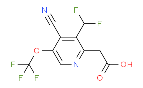 4-Cyano-3-(difluoromethyl)-5-(trifluoromethoxy)pyridine-2-acetic acid