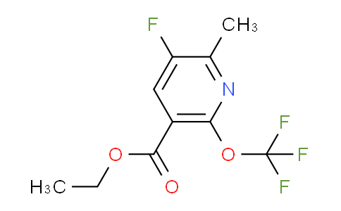 Ethyl 3-fluoro-2-methyl-6-(trifluoromethoxy)pyridine-5-carboxylate