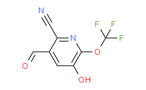 2-Cyano-5-hydroxy-6-(trifluoromethoxy)pyridine-3-carboxaldehyde