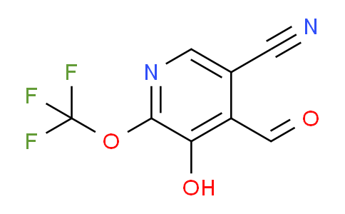 5-Cyano-3-hydroxy-2-(trifluoromethoxy)pyridine-4-carboxaldehyde