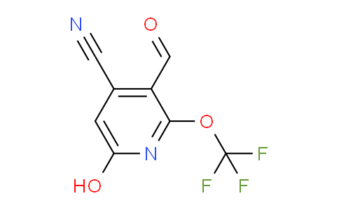 4-Cyano-6-hydroxy-2-(trifluoromethoxy)pyridine-3-carboxaldehyde