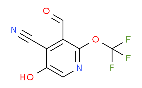 4-Cyano-5-hydroxy-2-(trifluoromethoxy)pyridine-3-carboxaldehyde