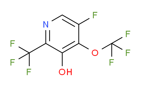 5-Fluoro-3-hydroxy-4-(trifluoromethoxy)-2-(trifluoromethyl)pyridine