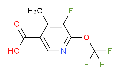 AM173208 | 1804781-62-1 | 3-Fluoro-4-methyl-2-(trifluoromethoxy)pyridine-5-carboxylic acid