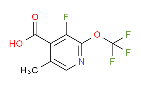 AM173212 | 1804743-90-5 | 3-Fluoro-5-methyl-2-(trifluoromethoxy)pyridine-4-carboxylic acid