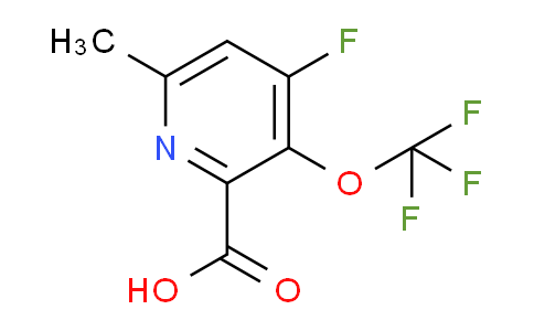 AM173218 | 1803679-61-9 | 4-Fluoro-6-methyl-3-(trifluoromethoxy)pyridine-2-carboxylic acid