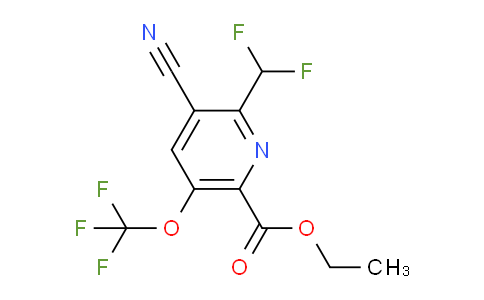 AM173242 | 1806254-39-6 | Ethyl 3-cyano-2-(difluoromethyl)-5-(trifluoromethoxy)pyridine-6-carboxylate