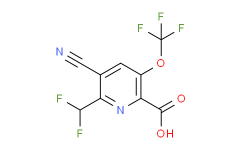 3-Cyano-2-(difluoromethyl)-5-(trifluoromethoxy)pyridine-6-carboxylic acid