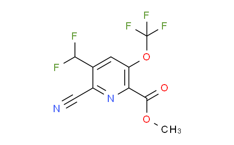 AM173296 | 1804310-21-1 | Methyl 2-cyano-3-(difluoromethyl)-5-(trifluoromethoxy)pyridine-6-carboxylate