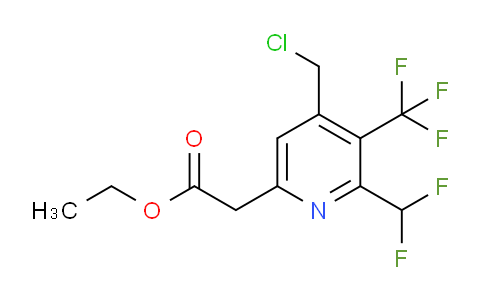AM17332 | 1361492-71-8 | Ethyl 4-(chloromethyl)-2-(difluoromethyl)-3-(trifluoromethyl)pyridine-6-acetate