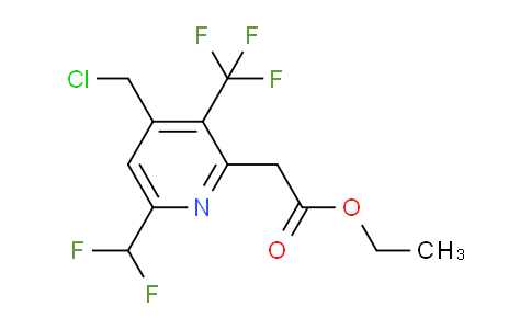 AM17334 | 1361747-74-1 | Ethyl 4-(chloromethyl)-6-(difluoromethyl)-3-(trifluoromethyl)pyridine-2-acetate