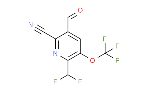 2-Cyano-6-(difluoromethyl)-5-(trifluoromethoxy)pyridine-3-carboxaldehyde