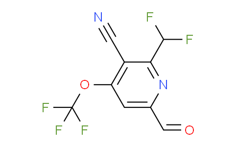 AM173374 | 1804325-89-0 | 3-Cyano-2-(difluoromethyl)-4-(trifluoromethoxy)pyridine-6-carboxaldehyde