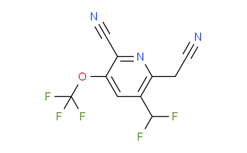 AM173383 | 1805925-07-8 | 2-Cyano-5-(difluoromethyl)-3-(trifluoromethoxy)pyridine-6-acetonitrile