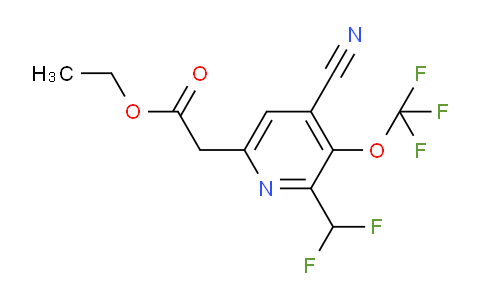 AM173449 | 1804739-92-1 | Ethyl 4-cyano-2-(difluoromethyl)-3-(trifluoromethoxy)pyridine-6-acetate