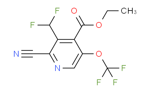 AM173520 | 1804808-21-6 | Ethyl 2-cyano-3-(difluoromethyl)-5-(trifluoromethoxy)pyridine-4-carboxylate