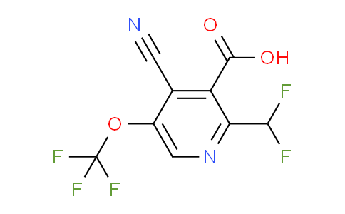 AM173575 | 1806190-19-1 | 4-Cyano-2-(difluoromethyl)-5-(trifluoromethoxy)pyridine-3-carboxylic acid