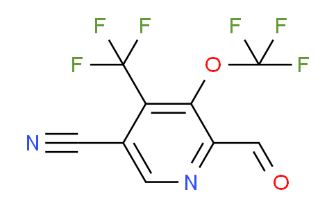 5-Cyano-3-(trifluoromethoxy)-4-(trifluoromethyl)pyridine-2-carboxaldehyde