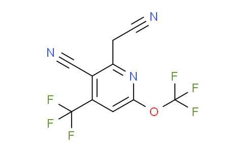 3-Cyano-6-(trifluoromethoxy)-4-(trifluoromethyl)pyridine-2-acetonitrile