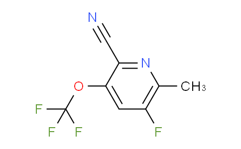 2-Cyano-5-fluoro-6-methyl-3-(trifluoromethoxy)pyridine