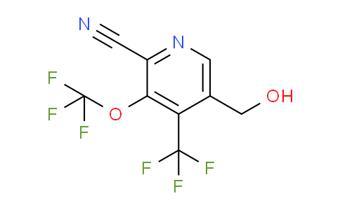 2-Cyano-3-(trifluoromethoxy)-4-(trifluoromethyl)pyridine-5-methanol