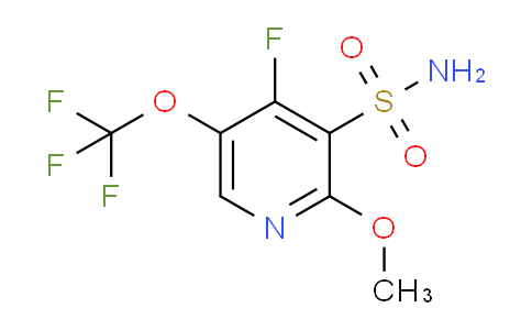 4-Fluoro-2-methoxy-5-(trifluoromethoxy)pyridine-3-sulfonamide