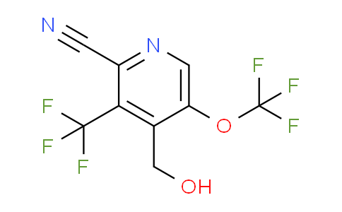 2-Cyano-5-(trifluoromethoxy)-3-(trifluoromethyl)pyridine-4-methanol
