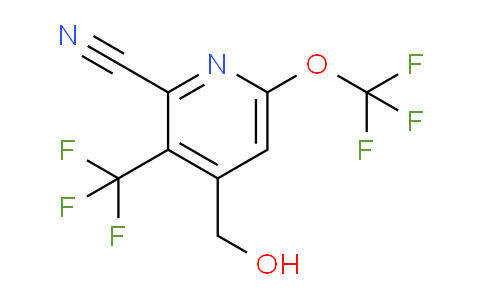 2-Cyano-6-(trifluoromethoxy)-3-(trifluoromethyl)pyridine-4-methanol