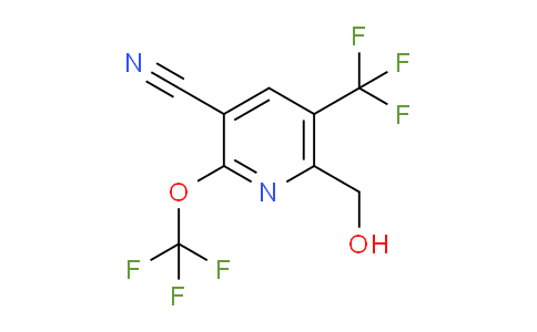 3-Cyano-2-(trifluoromethoxy)-5-(trifluoromethyl)pyridine-6-methanol