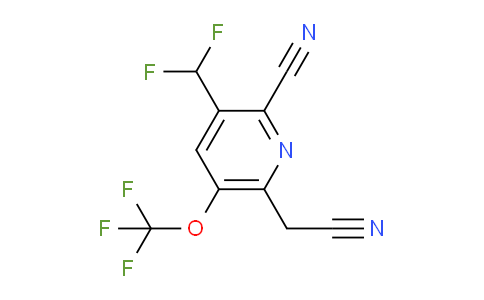 AM173664 | 1804300-87-5 | 2-Cyano-3-(difluoromethyl)-5-(trifluoromethoxy)pyridine-6-acetonitrile