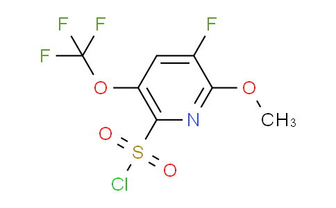 3-Fluoro-2-methoxy-5-(trifluoromethoxy)pyridine-6-sulfonyl chloride