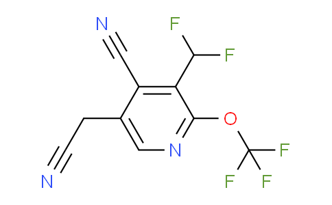 4-Cyano-3-(difluoromethyl)-2-(trifluoromethoxy)pyridine-5-acetonitrile