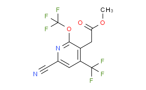 AM173700 | 1804299-38-4 | Methyl 6-cyano-2-(trifluoromethoxy)-4-(trifluoromethyl)pyridine-3-acetate