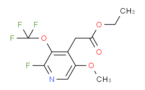 AM173706 | 1806256-29-0 | Ethyl 2-fluoro-5-methoxy-3-(trifluoromethoxy)pyridine-4-acetate