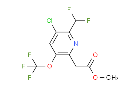 AM173733 | 1804559-63-4 | Methyl 3-chloro-2-(difluoromethyl)-5-(trifluoromethoxy)pyridine-6-acetate